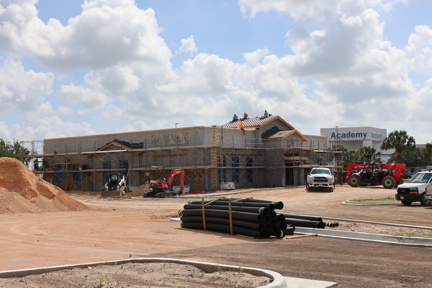 A construction site in Edinburg