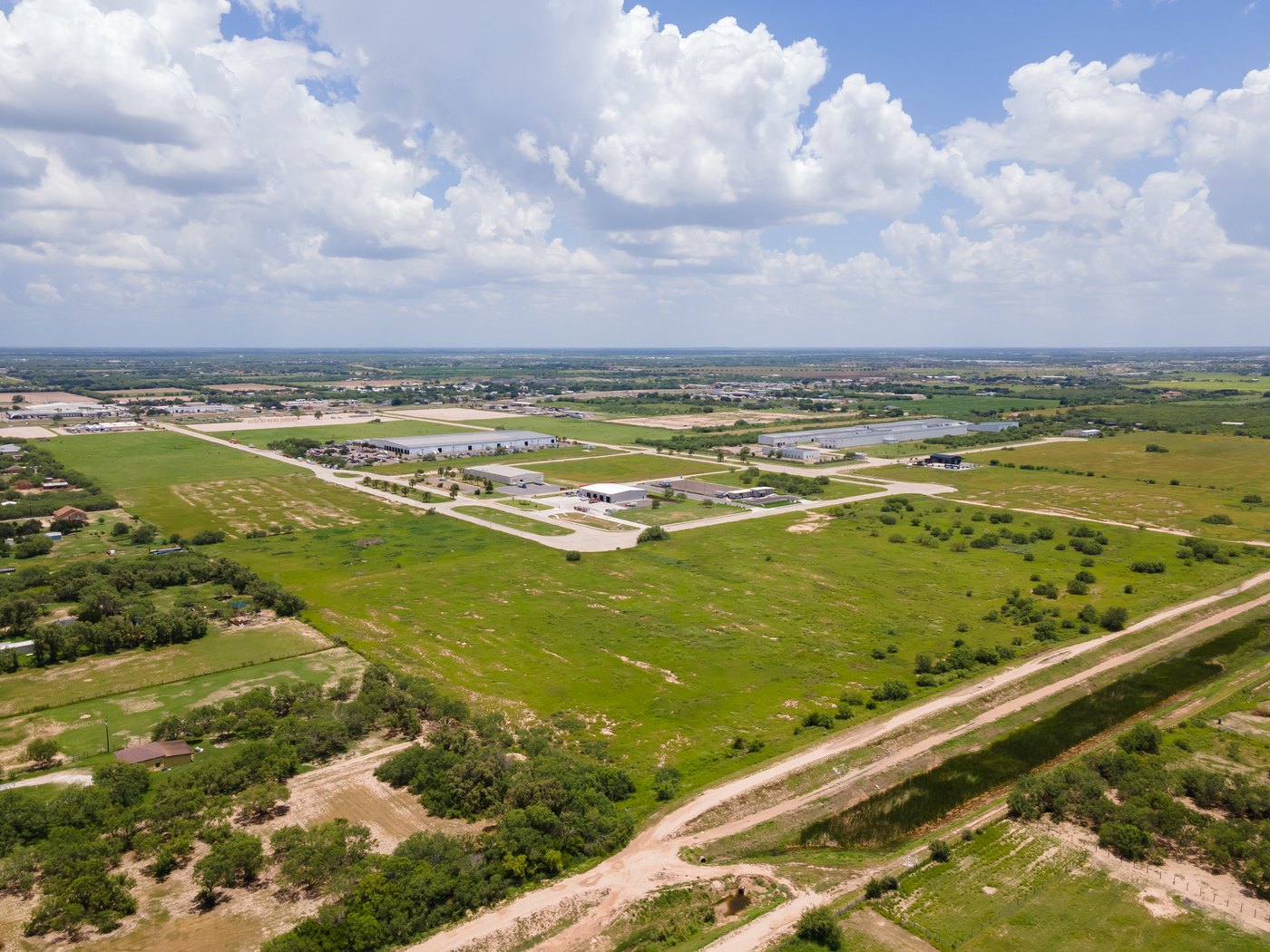Aerial view of the Edinburg North Industrial Park