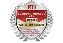 RTI Edinburg-Hidalgo TX Top 10 Performer, September 2025