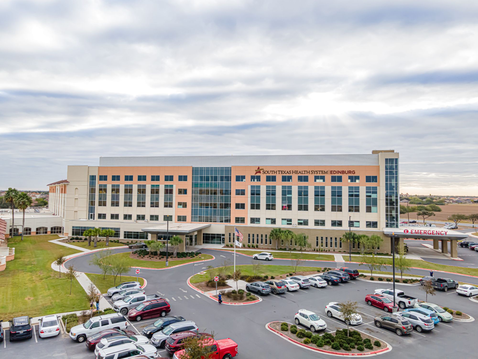 Aerial view of the South Texas Health System Edinburg campus