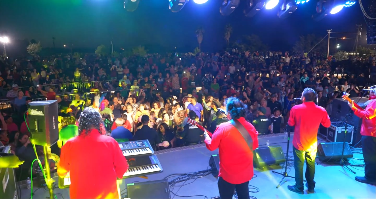 A live concert crowd at an Edinburg venue