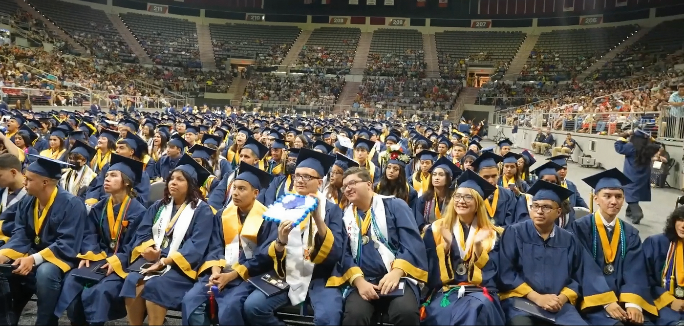 A UTRGV graduation ceremony in Edinburg